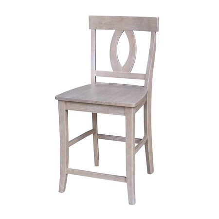 International Concepts Cosmo Counter Height Stool, 24" Seat Height, Washed Gray Taupe S09-1702
